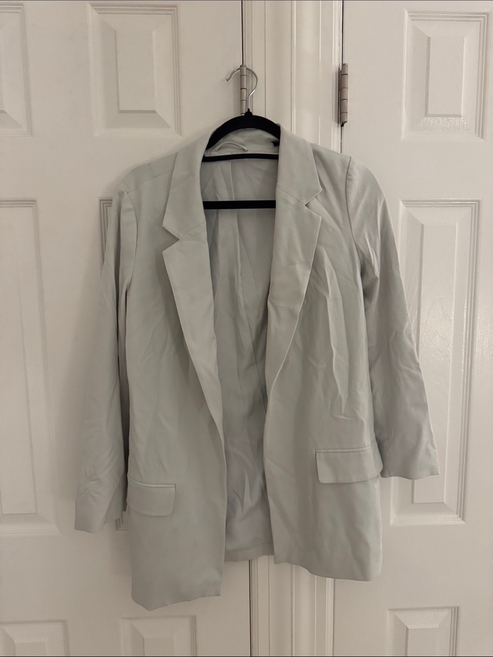 All Saints Light Gray Women's Blazer Jacket